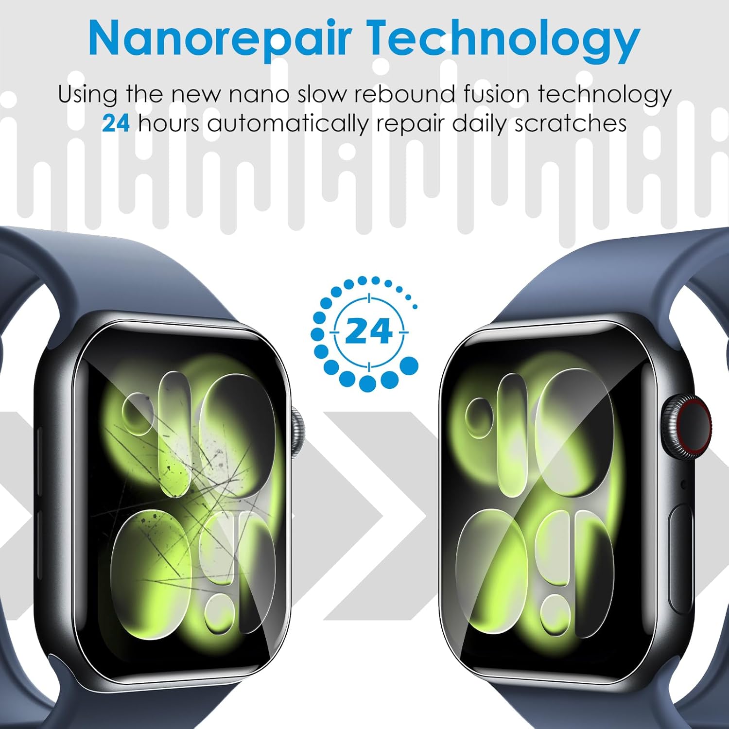 1-10 個のハイドロゲルフィルム Apple Watch  - Watch Case Bumper のレビューと価格